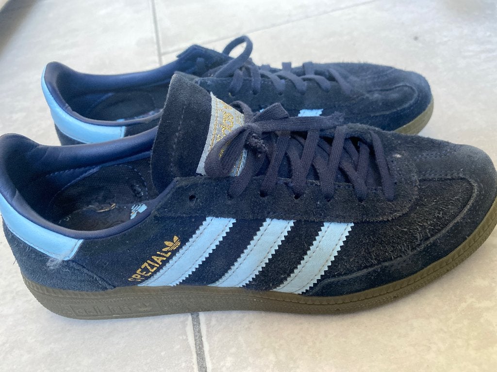 Spezials bleu, Adidas, Porté, Bleu, Baskets