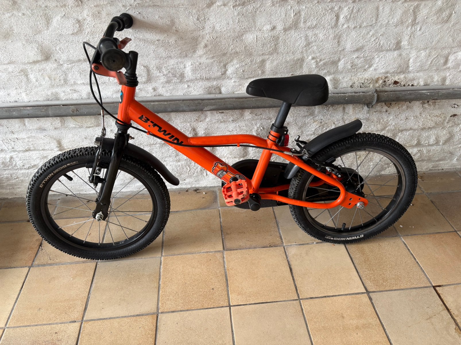 Kinder fiets, Fietsen en Brommers, Ophalen, Gebruikt, 16 tot 20 inch