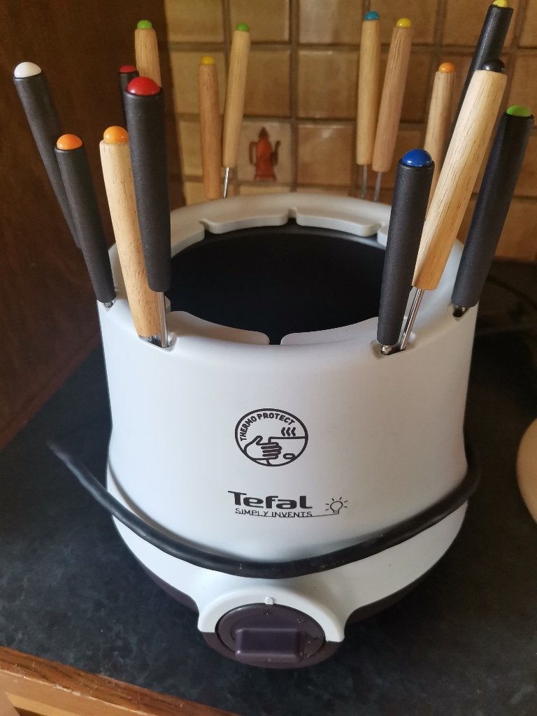 Tefal Fonduesets, Elektronische apparatuur, Gourmetstellen, Ophalen, Gebruikt, 8 personen of meer