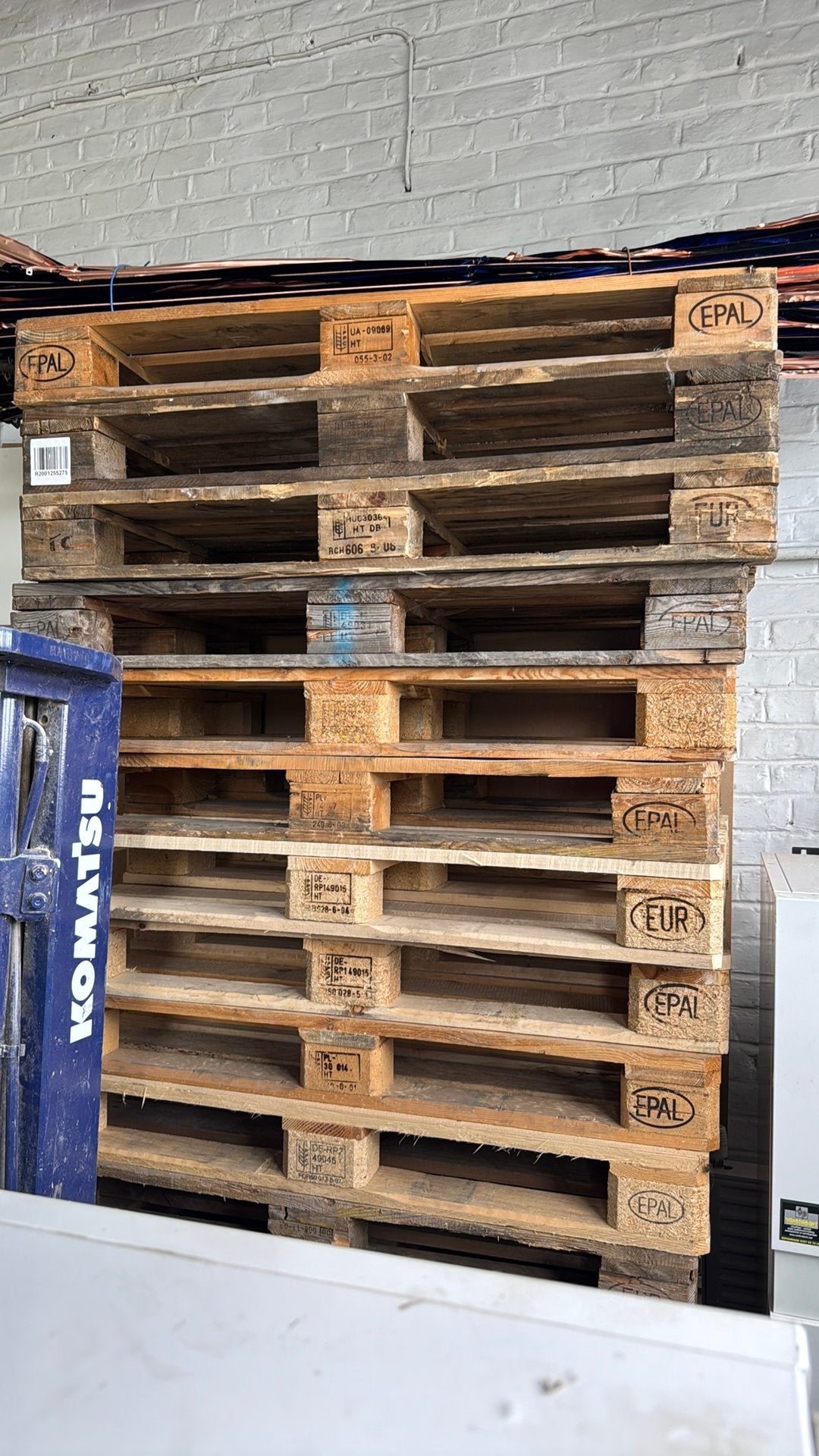 Europalleten, Ophalen, Zo goed als nieuw
