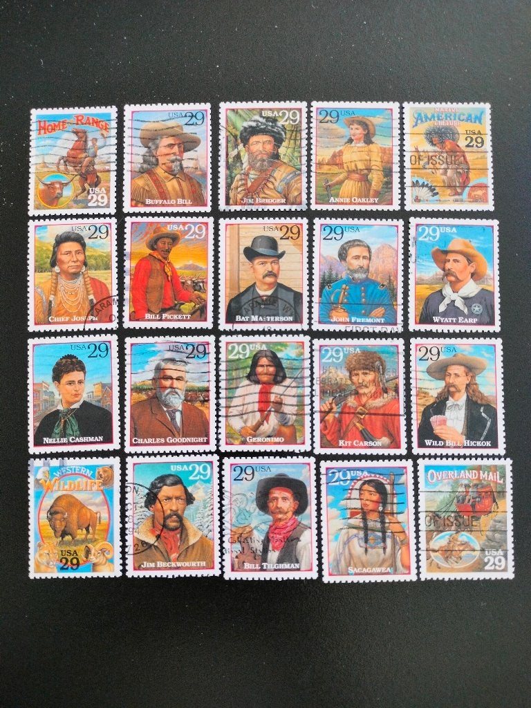 USA 1994 - legenden van het Westen, Verzenden, Gestempeld, Noord-Amerika