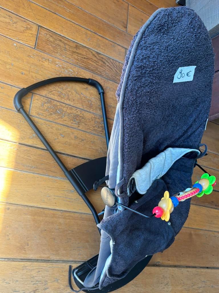 Wipstoel BabyBjörn + speelboog + badstof hoes Timboo, Kinderen en Baby's, Wipstoeltjes, Gebruikt, Verstelbaar, Wipstoel, Ophalen