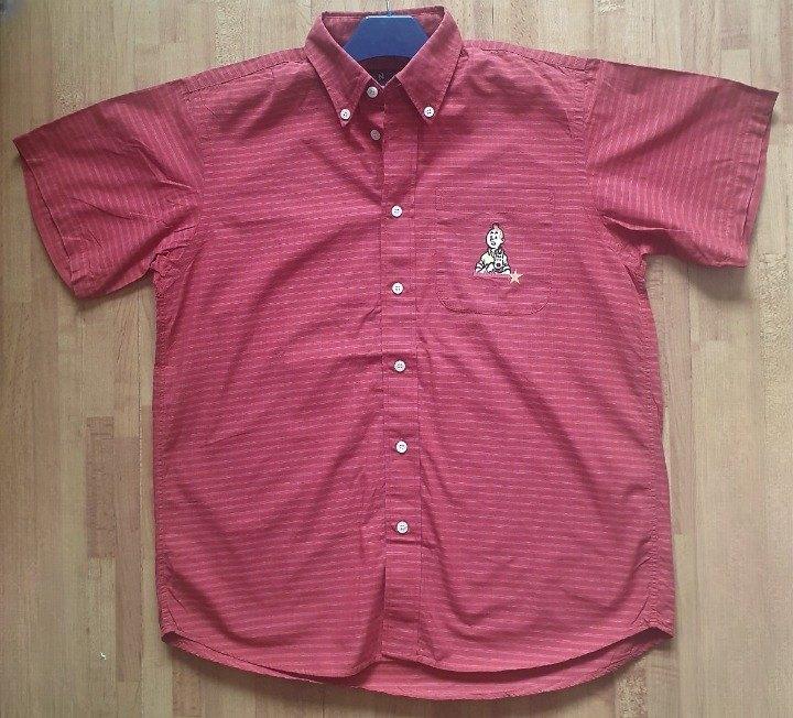 Kuifje Adventures hemd ✅ Hergé / Moulinsart 2000 ~ maat 16, Verzamelen, Ophalen of Verzenden, Kuifje, Zo goed als nieuw, Kleding