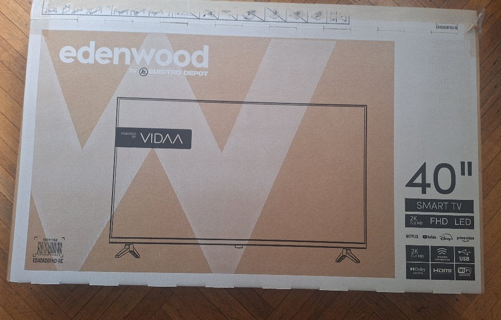 Smart TV Edenwood  40''' FHD Led, LED, Comme neuf, Enlèvement, 100 cm ou plus