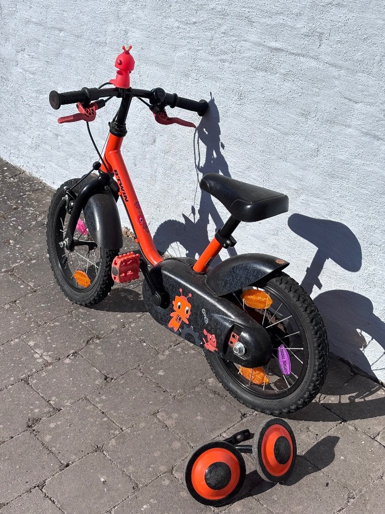 Kinderfiets 14” 3-5 jaar B’Twin, Fietsen en Brommers, Ophalen, Zijwieltjes, Gebruikt, B-Twin