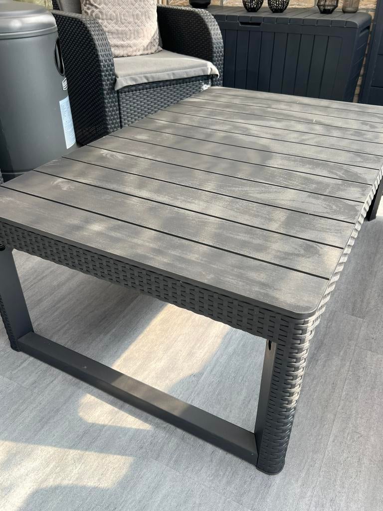 Opvouwbare tafel, Tuin en Terras, Ophalen, Gebruikt, Vierkant, Plastic