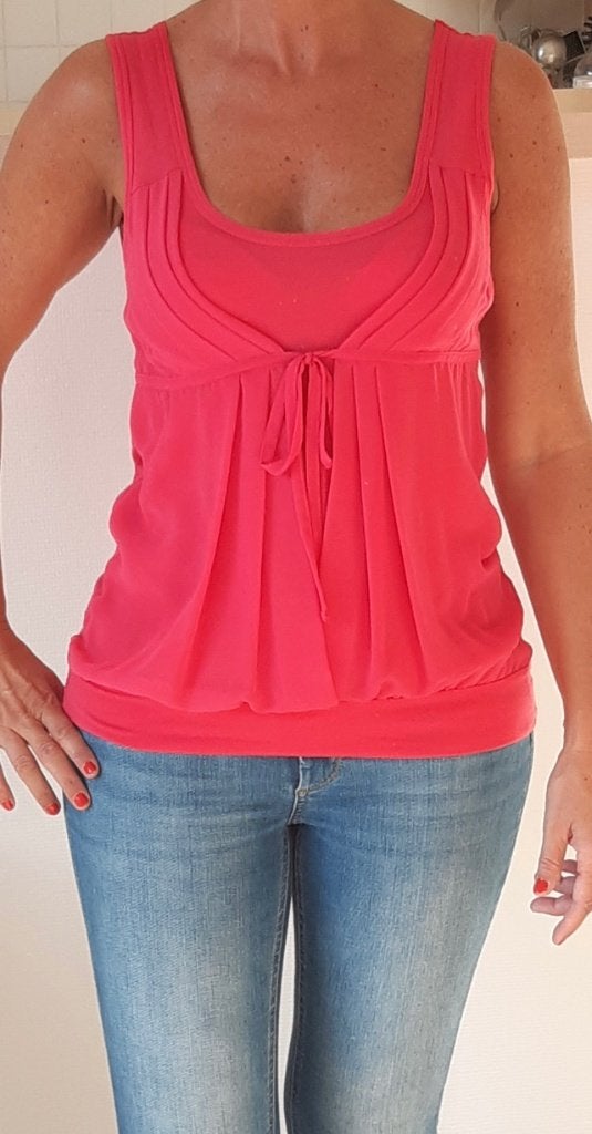 Mooie fuscia top voile, Kleding | Dames, Topjes, Intimissimi, Ophalen of Verzenden, Gedragen, Maat 36 (S)