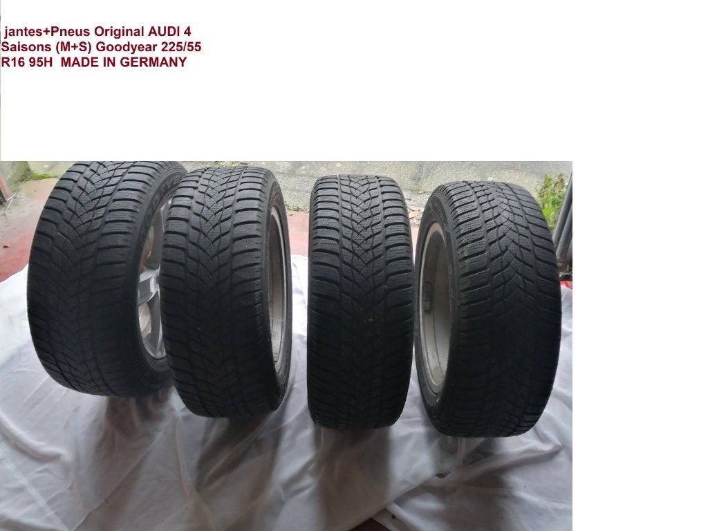 Pneus Original Audi A 4 M+S  goodyear  255/55 R16 95H, Autos : Pièces & Accessoires, Pneus & Jantes, Pneus et Jantes, 4 Saisons