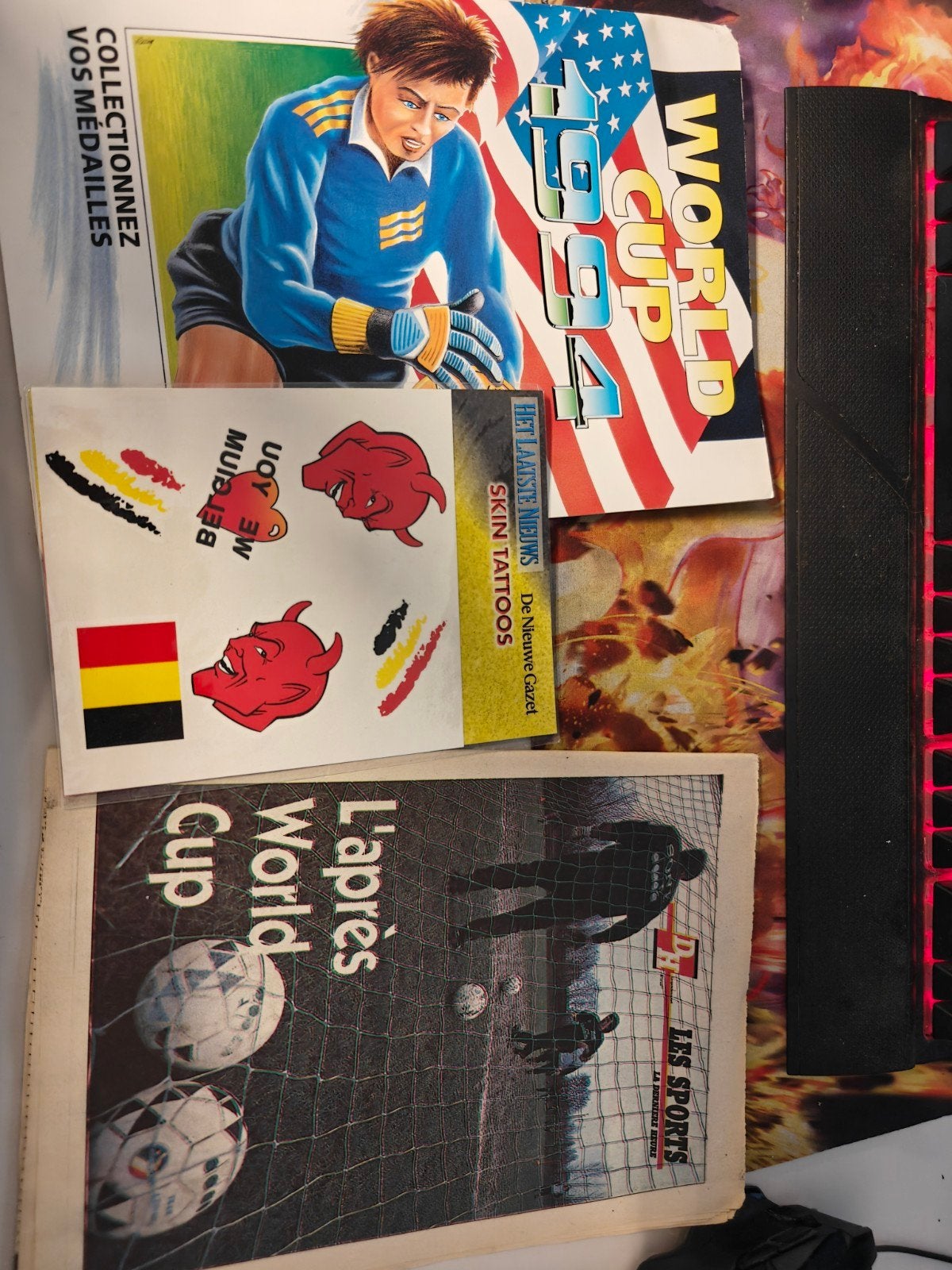 Collection Coupe du monde 1994, Collections, Enlèvement