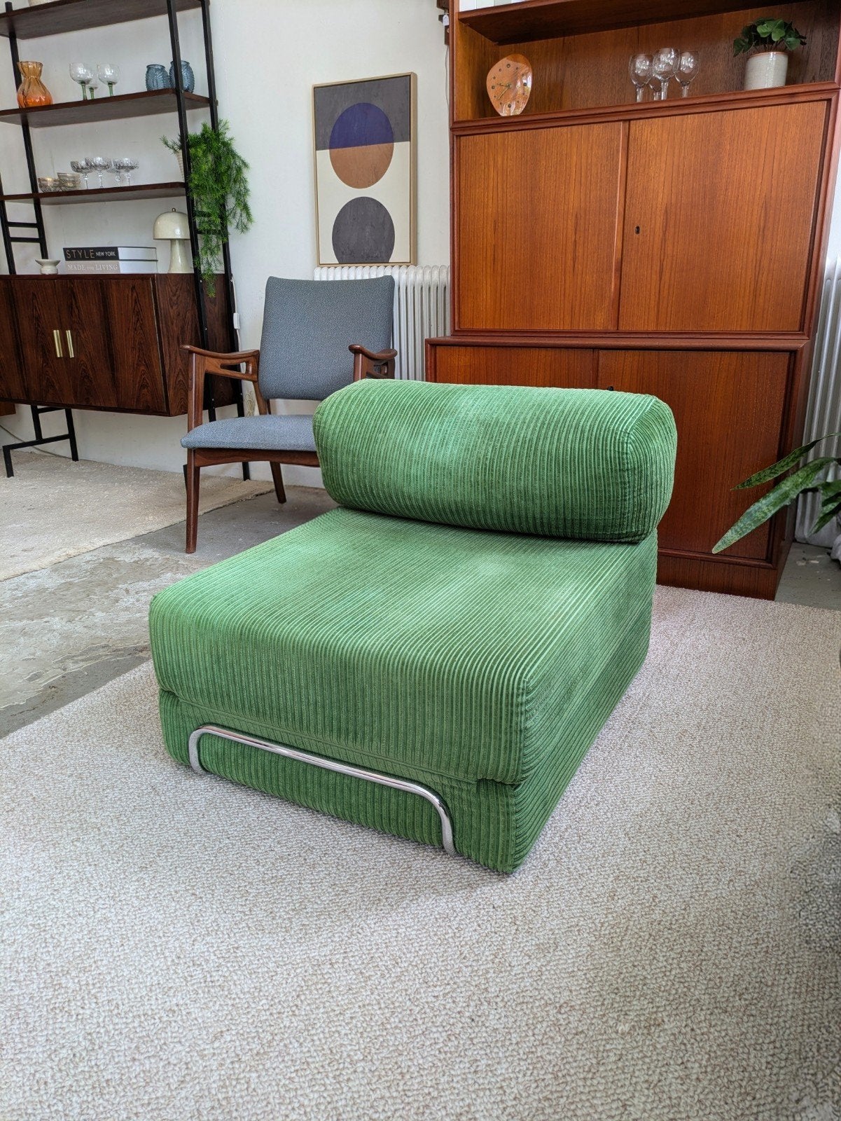 Retro vintage fauteuil sofa daybed, Ophalen