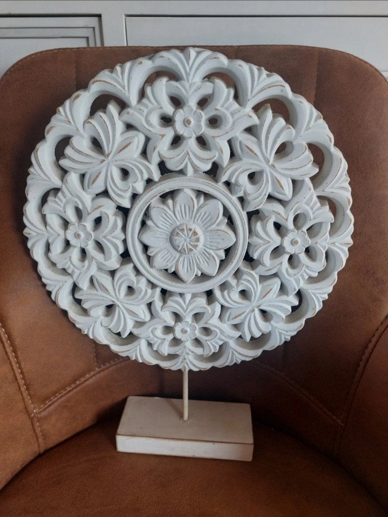 Krans staander, Huis en Inrichting, Woonaccessoires | Kransen, Ophalen of Verzenden, Gebruikt, Krans, Hout