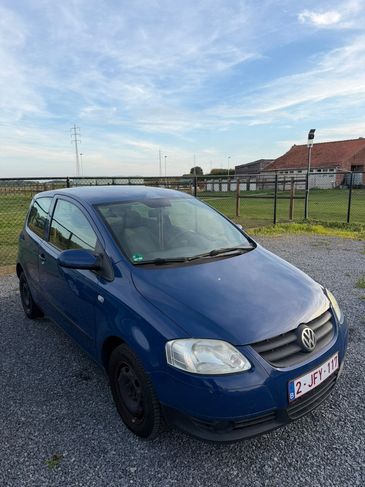 Volkswagen fox benzine 1.2, Auto's, Voorwielaandrijving, Stof, Zwart, Blauw