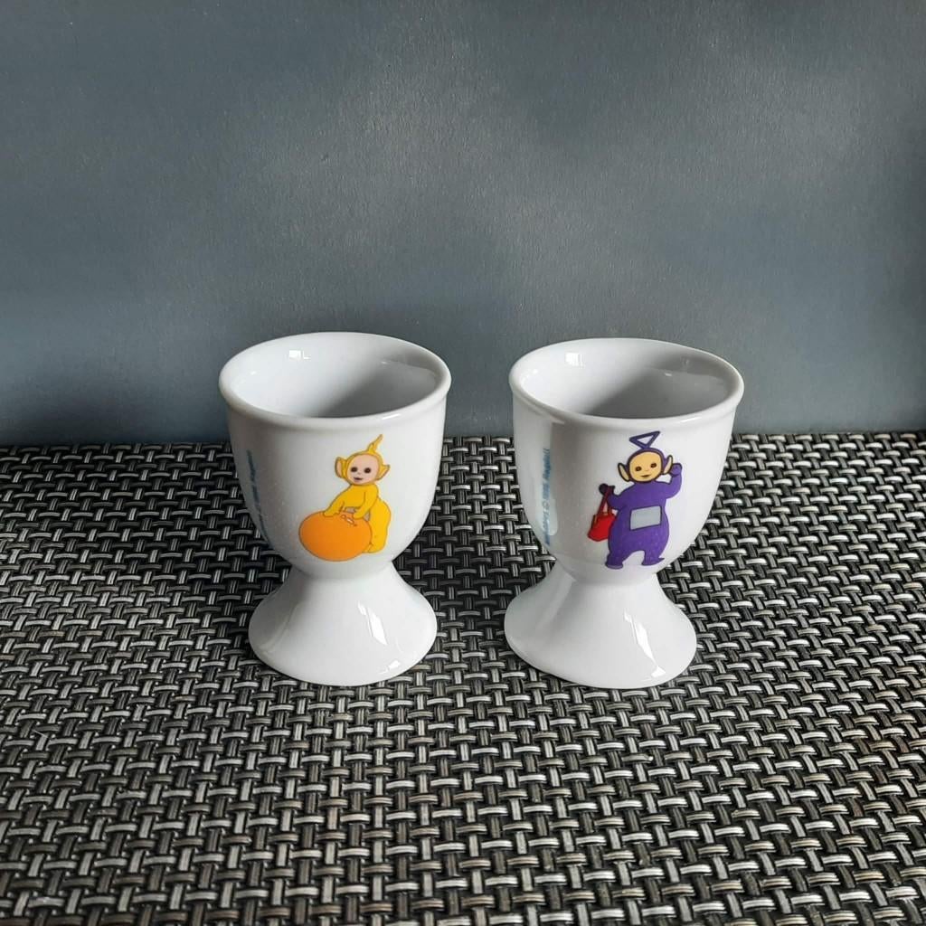 Coquetiers Télétubbies (2 pièces), Enlèvement, Comme neuf