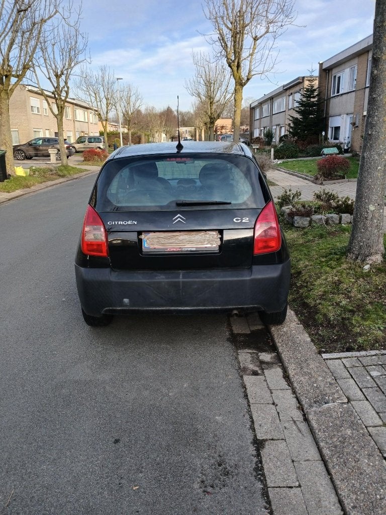 Voiture Citroën C2, Auto's, Voorwielaandrijving, Leder en Stof, Zwart, Handgeschakeld