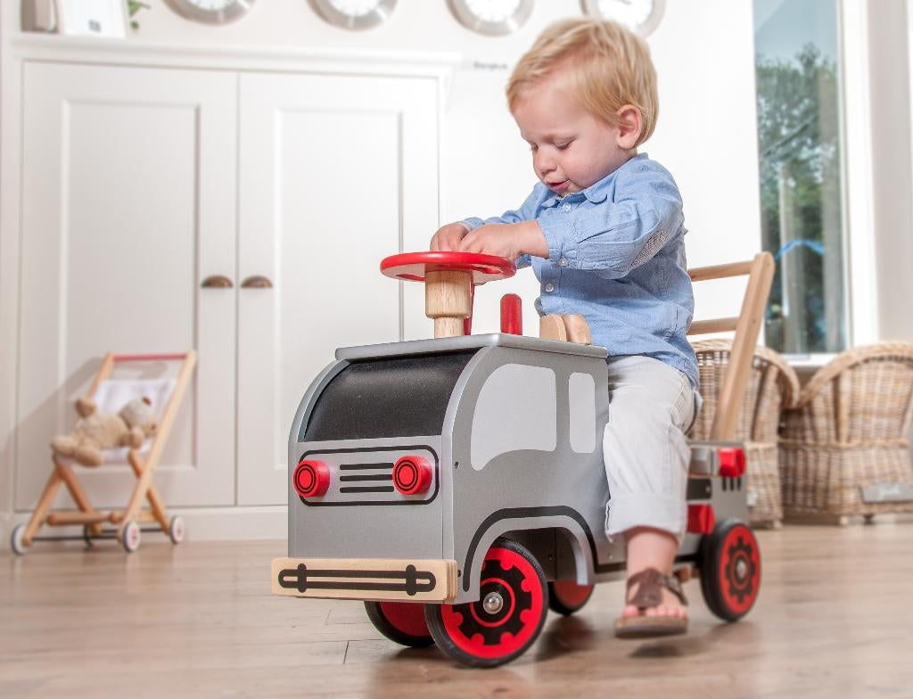 Houten loopwagen constructie XL, Ophalen of Verzenden, Nieuw, Kraamcadeau