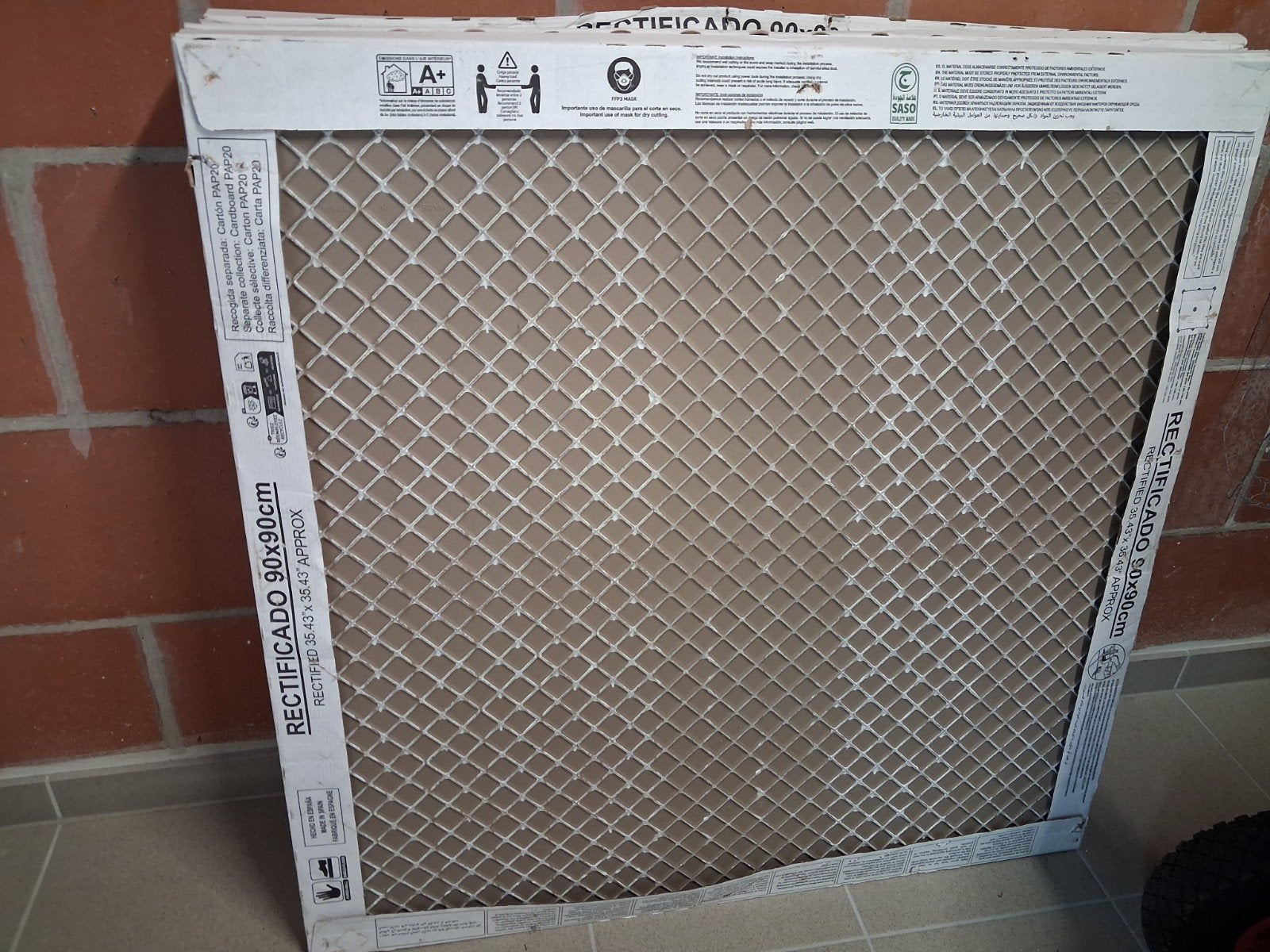 Tilestone betontec Perla terrastegels lichtgrijs 90 x 90 cm, Tuin en Terras, Tegels en Klinkers, Ophalen, Keramiek, Nieuw, 5 tot 10 m²