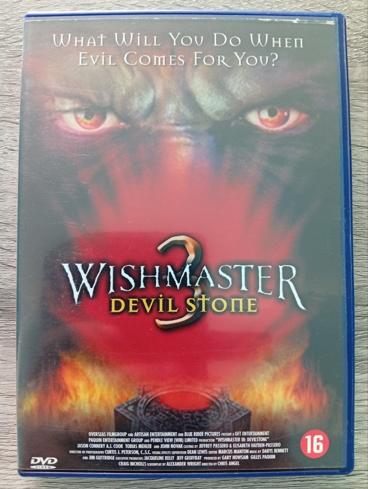 DVD d'horreur Wish Master 3 Devil Stone, CD & DVD, DVD | Horreur, Enlèvement ou Envoi, Néerlandais, Néerlandais, À partir de 16 ans