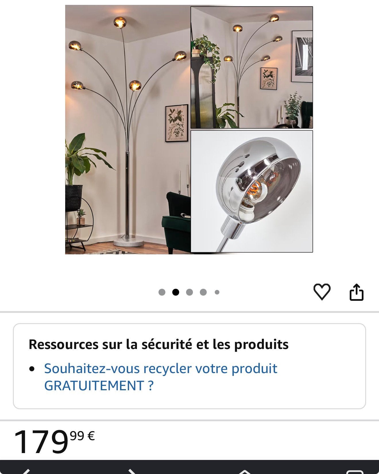 Iampe sur pied, Maison & Meubles, Lampes | Lampadaires, Enlèvement, Neuf