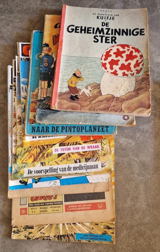 Strips, Boeken, Stripverhalen, Gelezen, Ophalen of Verzenden, Meerdere stripboeken, Herge
