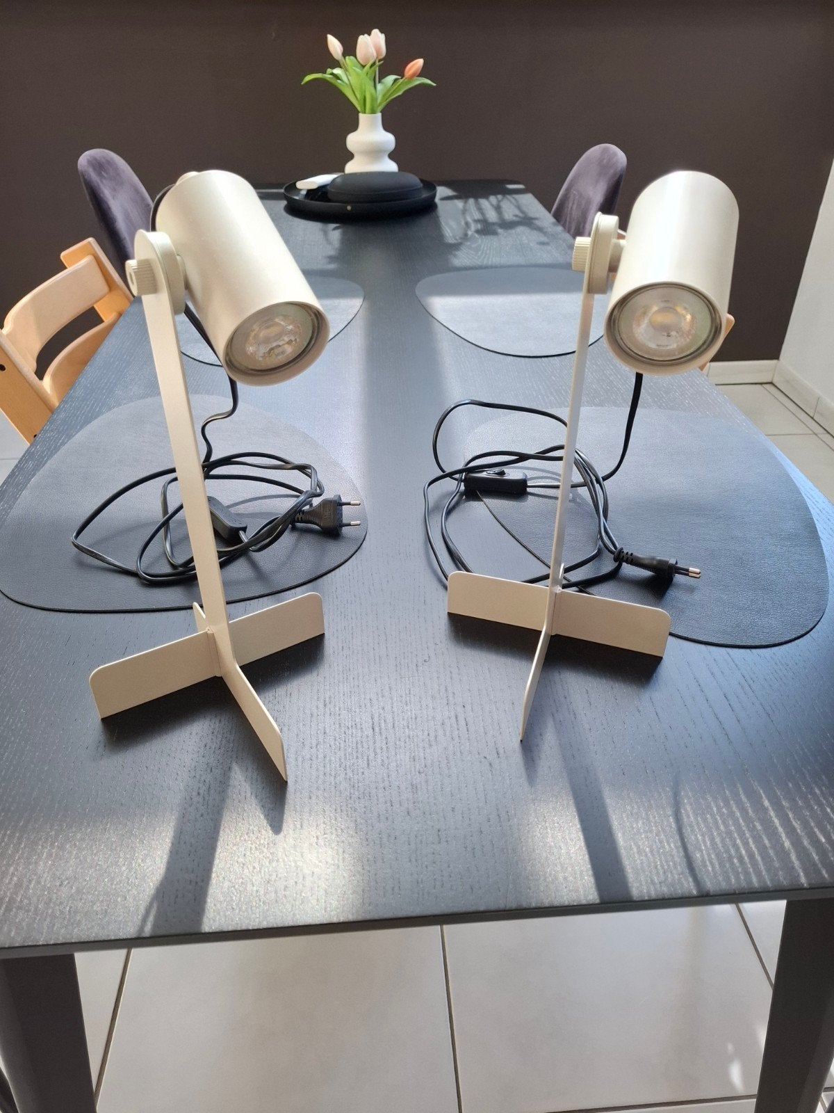 Set bureaulamp beige, Beige, Ophalen, Bureaulamp