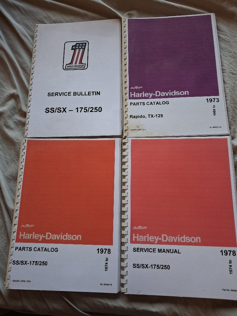 Harley Davidson AMF handboeken, Motos, Particulier, 1 cylindre, Autre