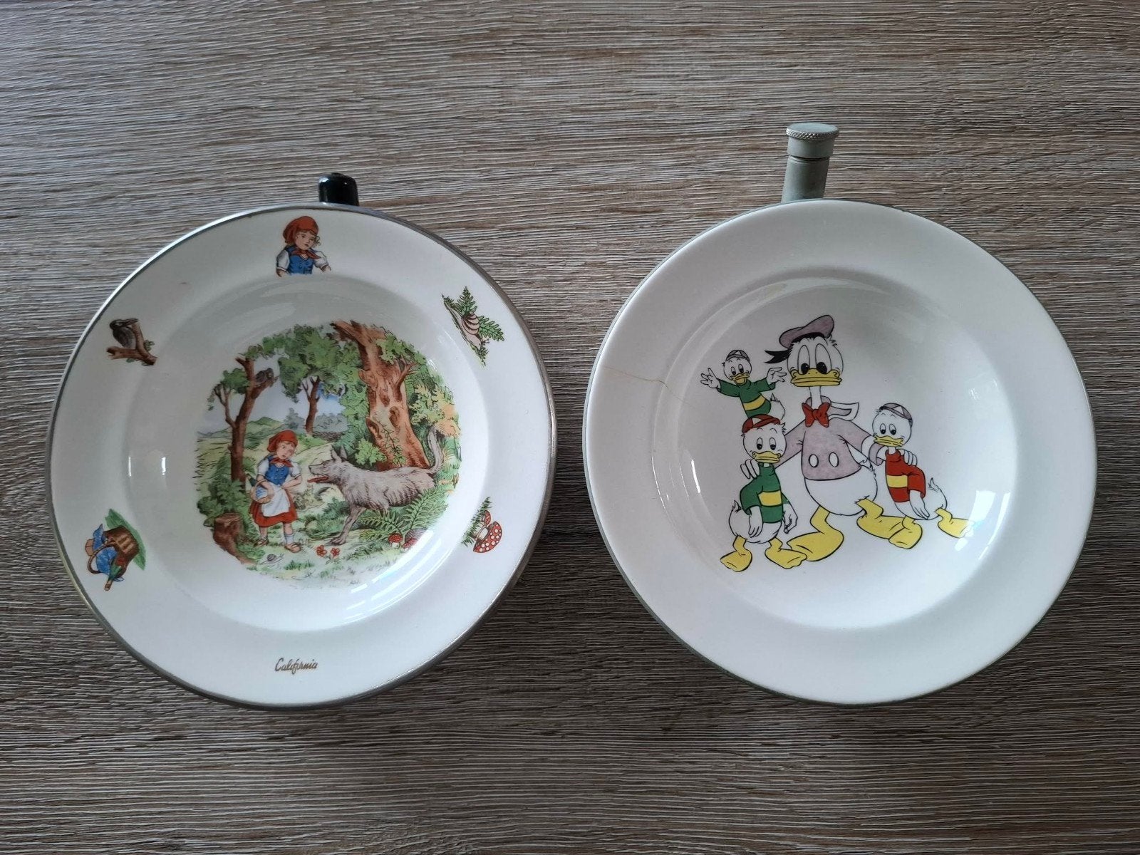 vintage kinderverwarmingsborden, Antiek en Kunst, Ophalen of Verzenden