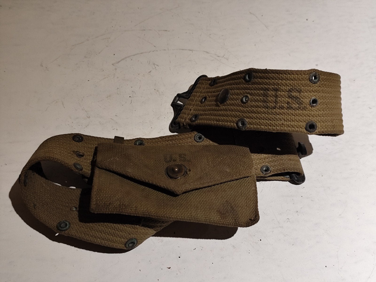 Ceinturon de combat US Army original - Midwest Duck 1943, Collections