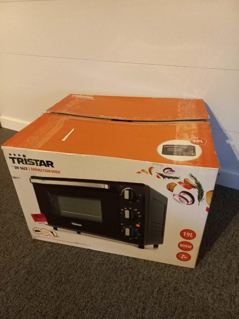 Tristar OV-3622 Convectieoven - 19L - (Met klein deukje), Ophalen of Verzenden, Nieuw, Vrijstaand, Oven
