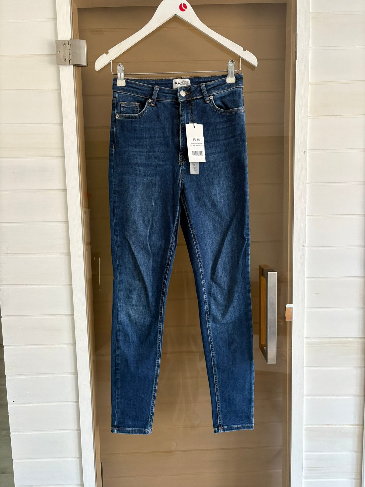 Jean skinny NA-KD taille 38, Enlèvement ou Envoi, Neuf, Bleu, W30 - W32 (confection 38/40)