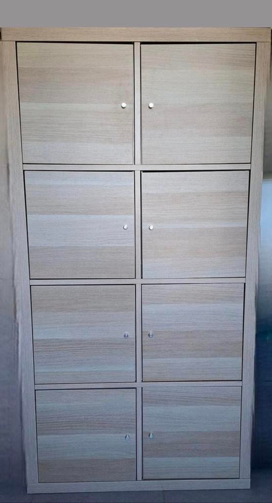Armoire à casses avec portes, Ophalen, Eikenhout, Met deur(en)