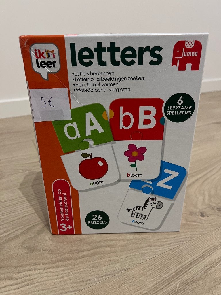 Letters - van Jumbo, Kinderen en Baby's, Ophalen of Verzenden, Zo goed als nieuw, Puzzelen