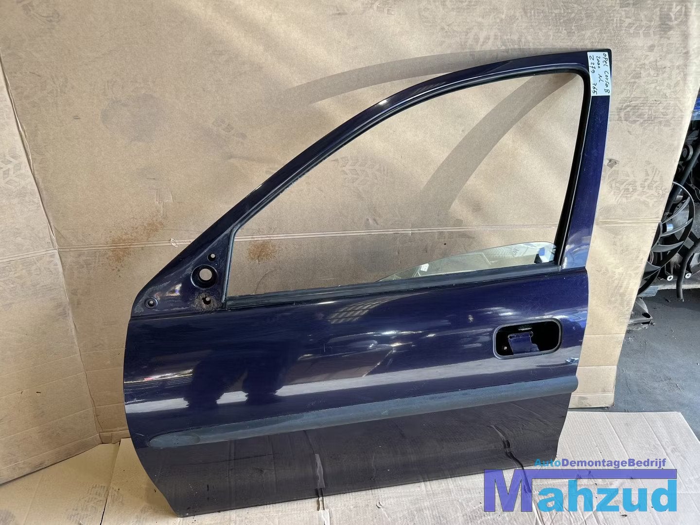 OPEL CORSA B BLAUW Z279 Links voor deur portier 1993-1999, Opel Automobile GmbH, Porte, Avant, Opel