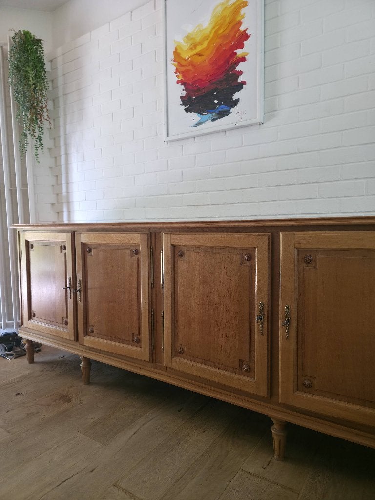 Eikenhouten dressoir, Huis en Inrichting, Kasten | Buffetkasten, Ophalen, Eikenhout, 200 cm of meer, Minder dan 100 cm