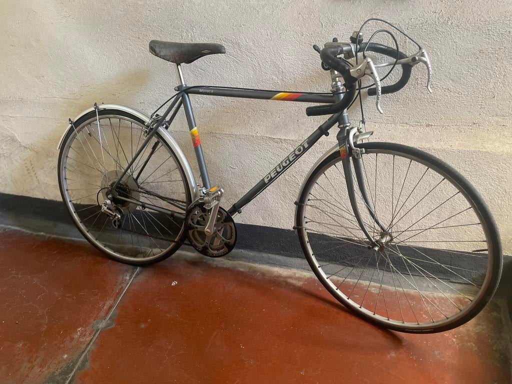 Vintage koers fiets peugot, 59 cm ou plus, Enlèvement, Années 60 ou plus récent