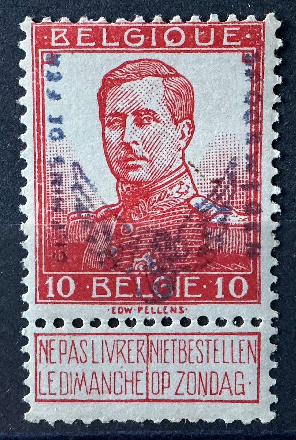 LOT 869. COB: TR49A. CHEMIN DE FER. Gomme.* Repro ?, Timbres & Monnaies, Timbres | Europe | Belgique, Trace d'autocollant, Enlèvement ou Envoi
