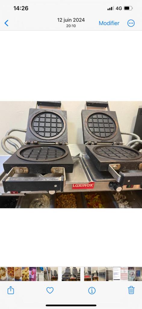 Gaffrier professionnel double, Enlèvement, Comme neuf