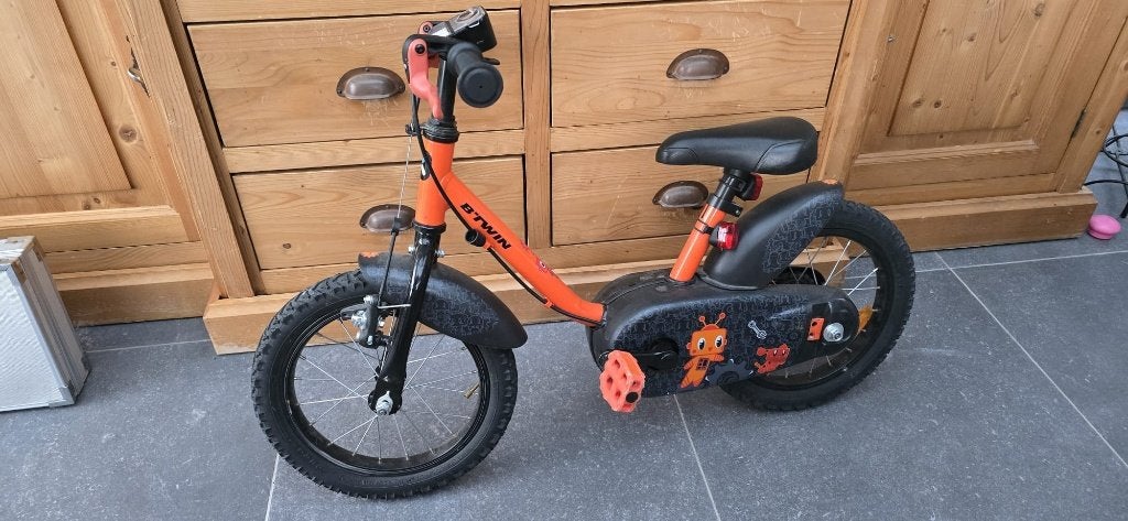 fiets kind 12 inch, Fietsen en Brommers, Ophalen, Zijwieltjes, Gebruikt, B-Twin