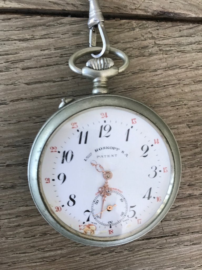 Montre Roskopf + Vaisselle ancienne Victoria et Boch Frères, Enlèvement
