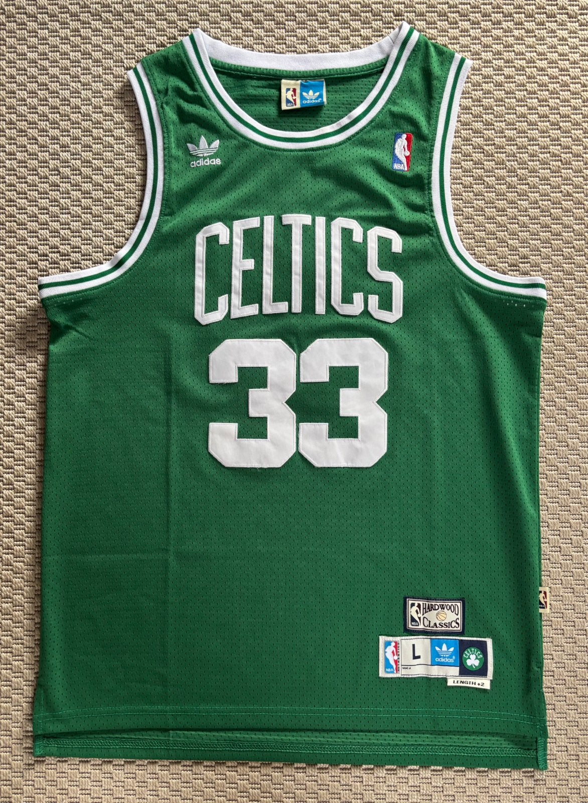 Maillot NBA Boston Celtics #33 Larry Bird, Sports & Fitness, Enlèvement, Comme neuf