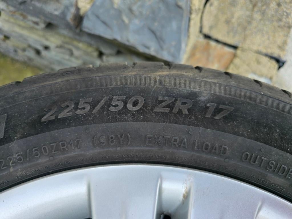 4x Jantes Alu BMW 225 50 ZR 17 98Y Michelin Pilot Sport GV78, Autos : Pièces & Accessoires, Véhicule de tourisme, Pneus été, 17 pouces
