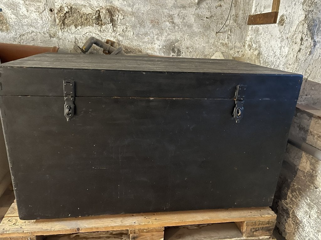 Grote houten kist, Huis en Inrichting, Ophalen, 50 – 75, Gebruikt, 100 tot 150 cm
