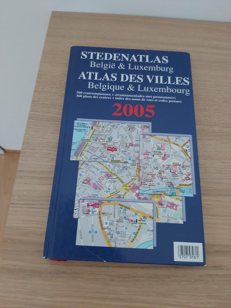 Stedenatlas België  Luxemburg in mooie staat, Boeken, Atlassen en Landkaarten, Ophalen, België