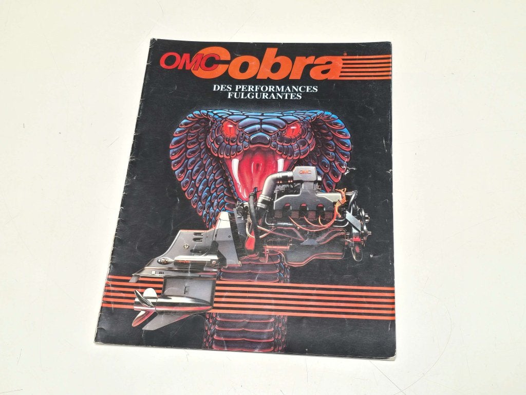 1989 OMC  COBRA Folder origineel, Sports nautiques & Bateaux, Niet ingevuld, Enlèvement ou Envoi, Niet ingevuld, Utilisé