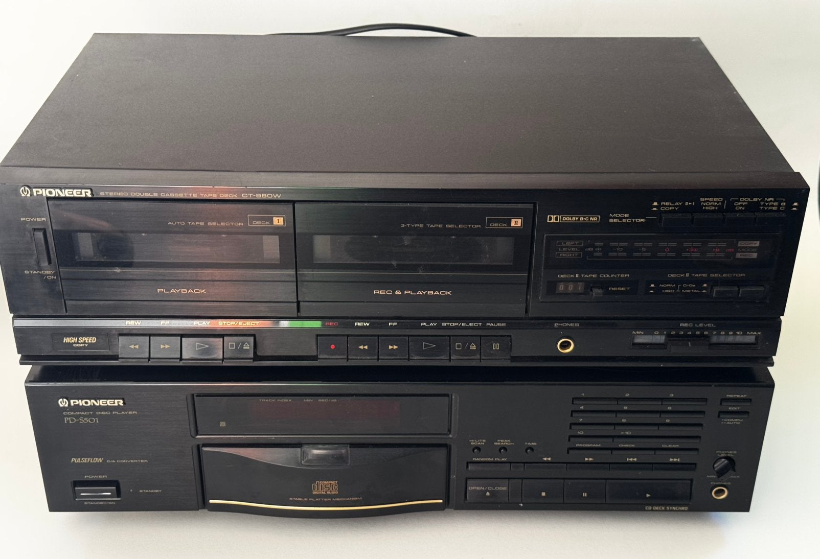 Pioneer PD-5501 & CT-980W, Audio, Tv en Foto, Ophalen, Zo goed als nieuw, Pioneer