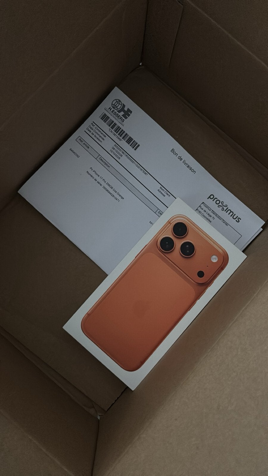 iPhone 17 Pro oranje 256 GB, Ophalen