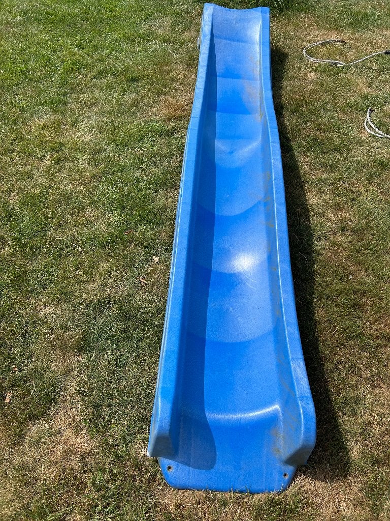 Schuifaf blauw, Ophalen, Gebruikt, Glijbaan