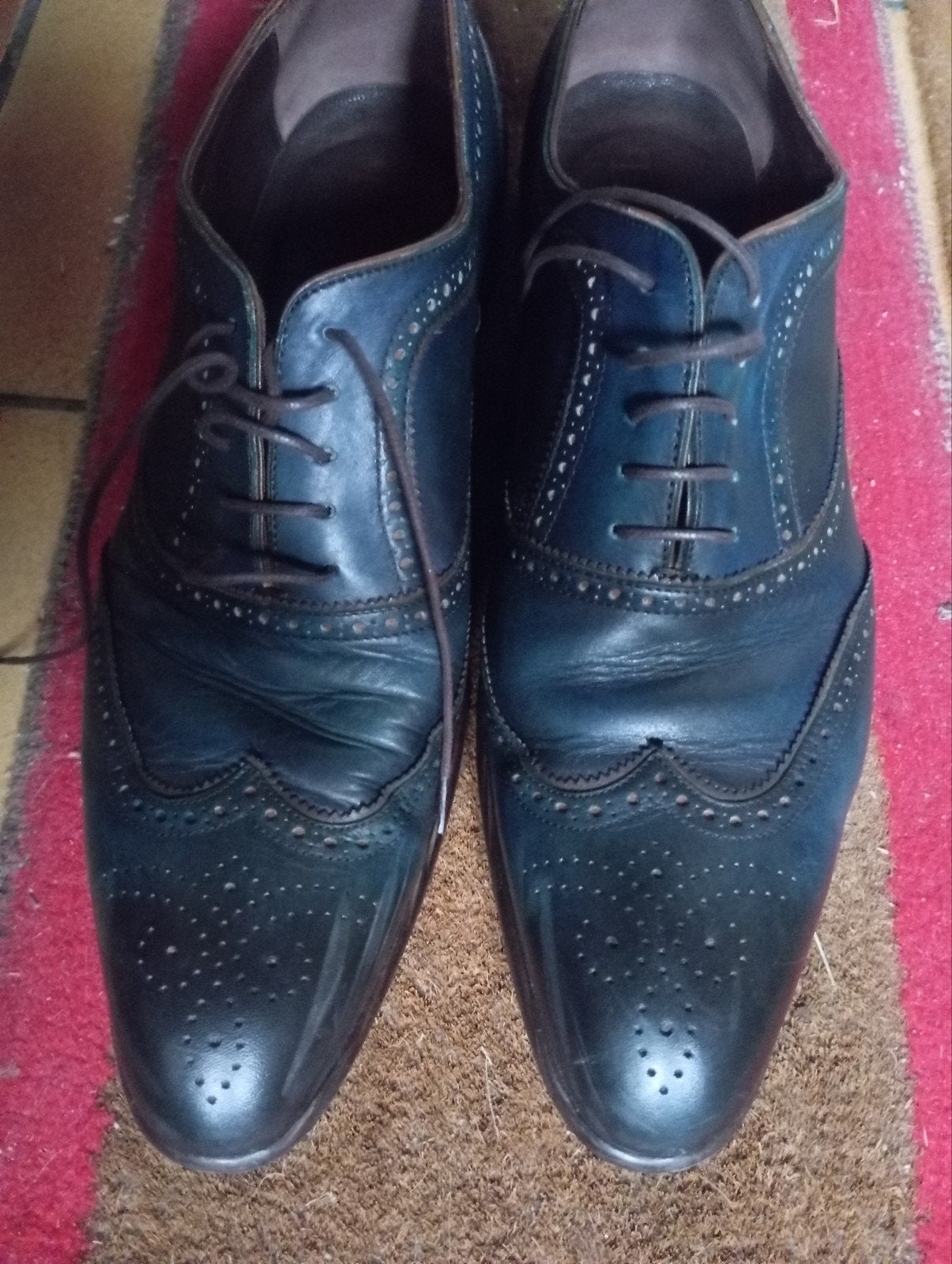 BRO : chaussures bleues habillées, fabriquées en Italie, tai, Enlèvement ou Envoi