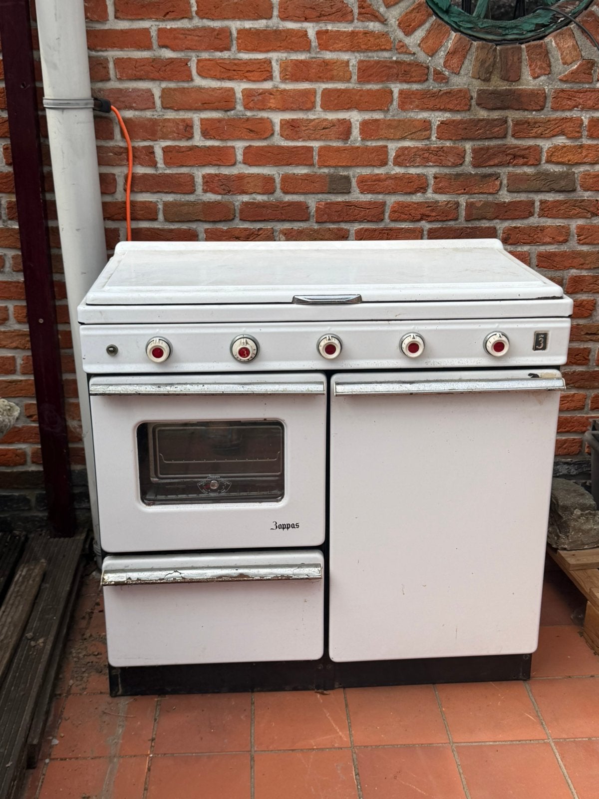 Gasfornuis vintage Zoppas, Ophalen, Gebruikt, 4 kookzones, Gas