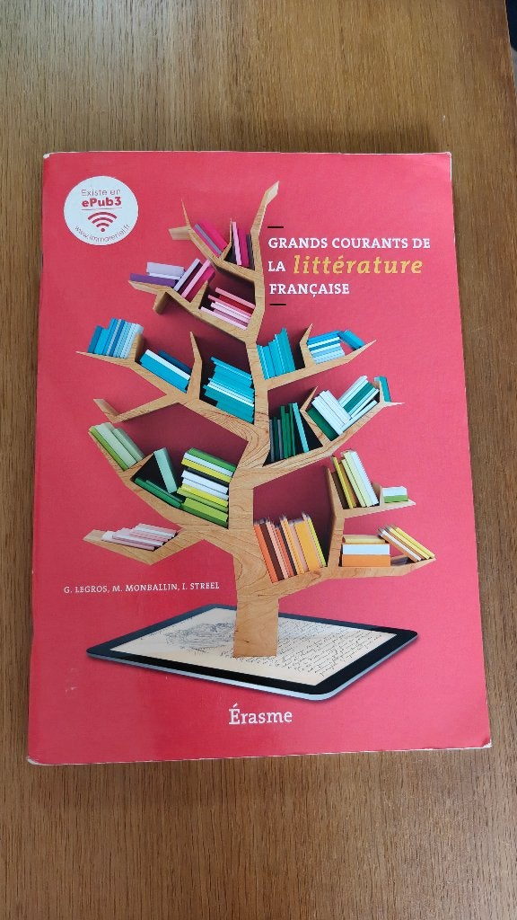 Grands courants de la littérature française, Livres, Editions erasme, Français, Comme neuf, Enlèvement