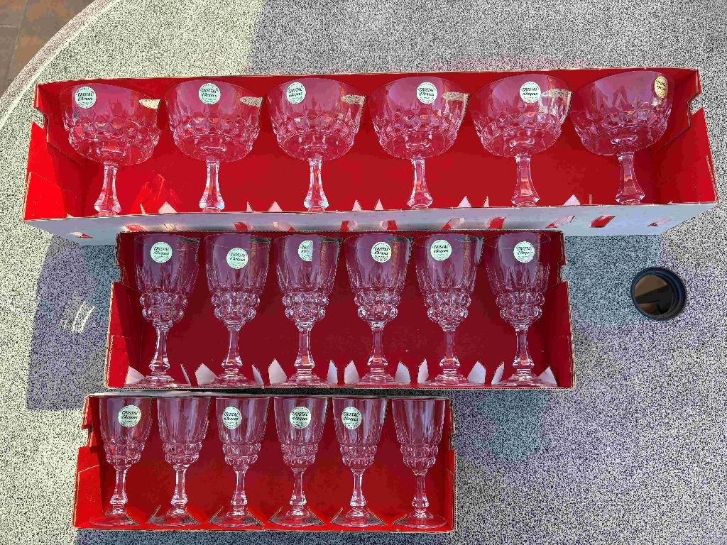 Glazen Cristal d'Arques, Ophalen, Zo goed als nieuw